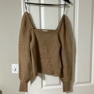 H&M tan sweater